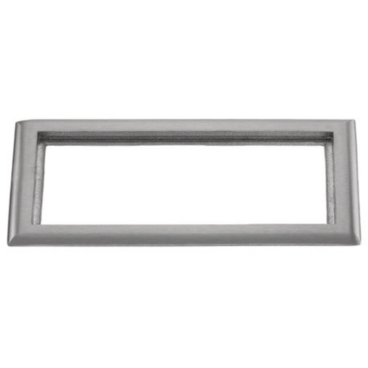 3-Gang Carpet Flange, Rectangular, 6.00" X 11.43", Brushed Aluminum