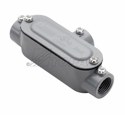 2" EMT & Rigid Combo T Type Aluminum Conduit Bodies with Covers & Gaskets