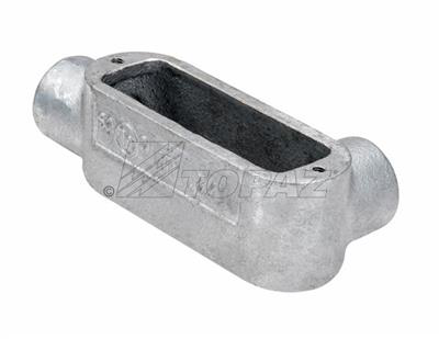 1/2" Threaded LR Type Rigid Conduit Bodies - Hot Dip Galvanized
