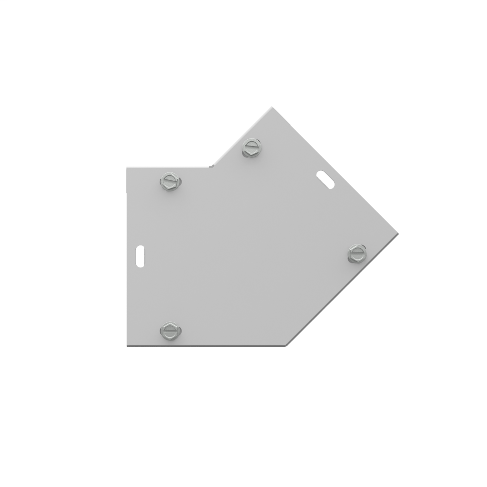 6.187x4X5.469 Wireway Elbow 45 Side Wall Access ANSI 61 Gray Steel