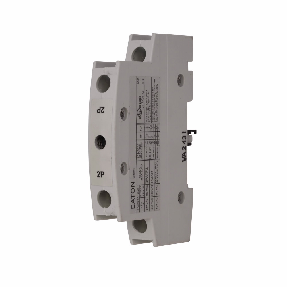 C30 Accessory, Power pole, Used with C30 Lighting Contactor, Two-pole