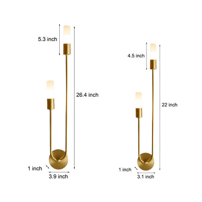 [Open-Box]Modern Double Heads Wall Sconce Creative Luxury Metal Light