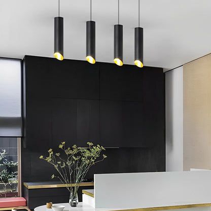 [Open-Box] Long Cylindrical Oblique LED Minimalist Nordic Chandelier Pendant Lights