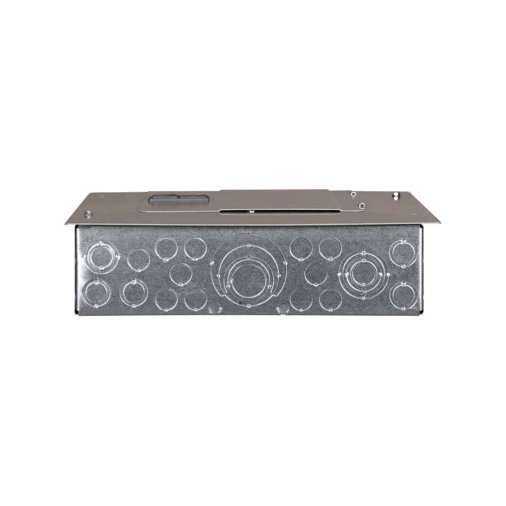 BR style 1-inch loadcenter, main circuit breaker, no feed-thru lugs, 125A, single-phase, 24-pole, 24 circuits, 20 spaces, 120/240V, #4-2/0 AWG Cu/Al at 60°C or 75°C wire, NEMA 1 enclosure, c1 box size