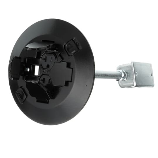2X2 POKE-THRU 2 PWR 2 COM BLACK CVR