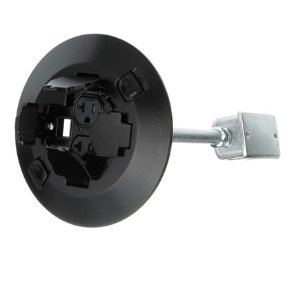 2X2 POKE-THRU 2 PWR 2 COM BLACK CVR