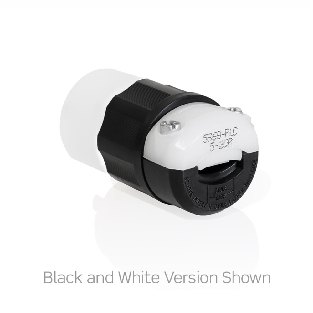 20 Amp, 125 Volt, Straight Blade Connector, Industrial Grade