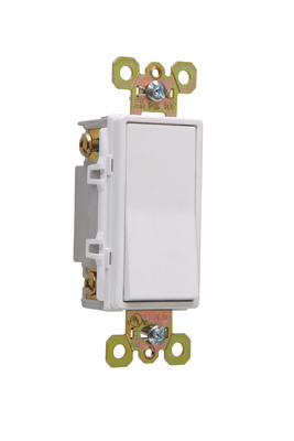 20A 120V/277V Specification Grade 4-Way Decorator Paddle Switch, White