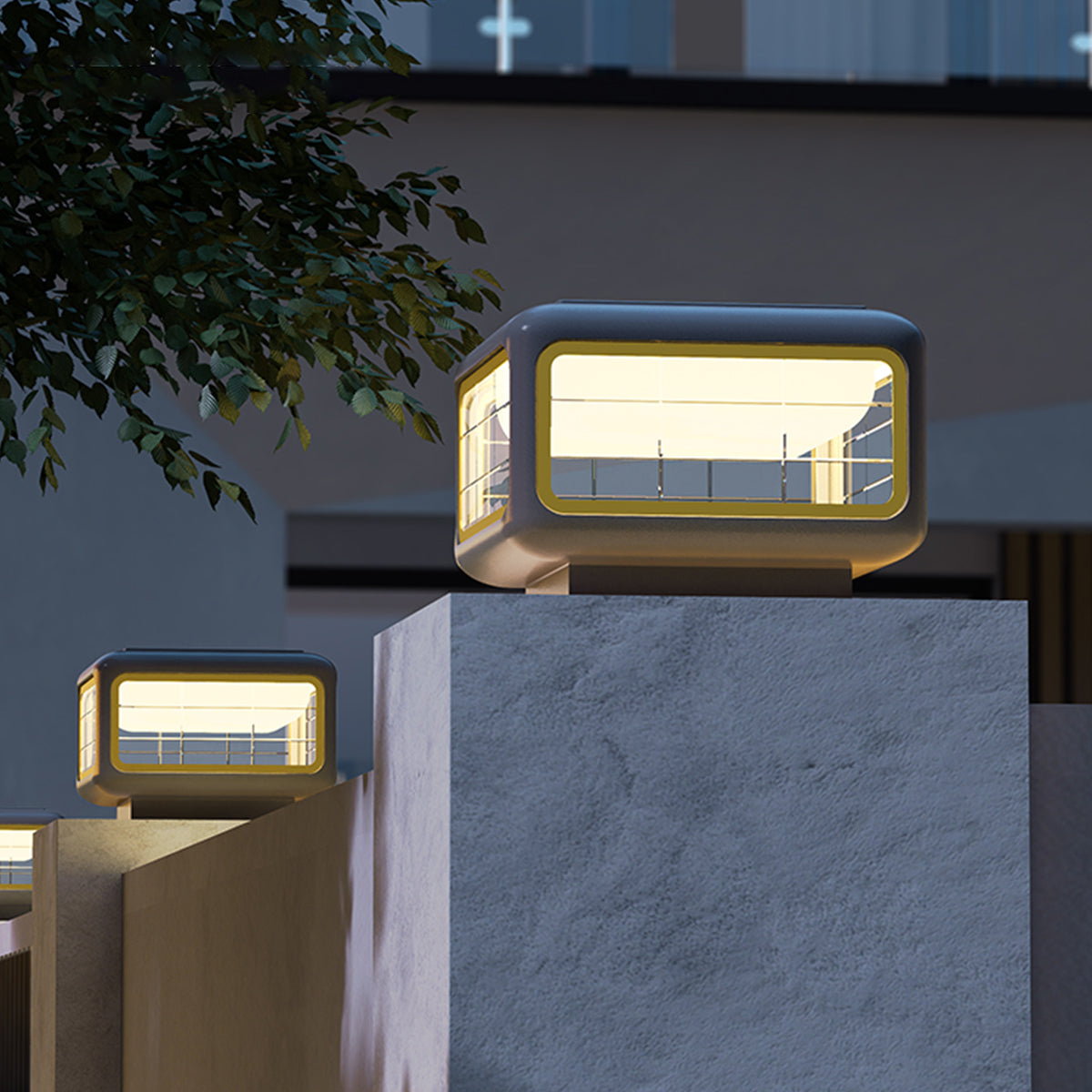 Waterproof Outdoor Pillar Light Modern Minimalist Style
