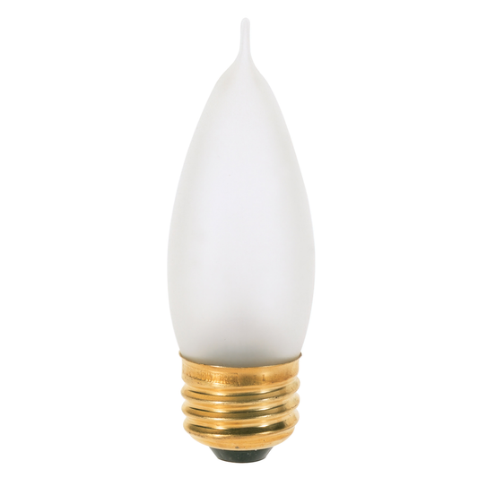 40 Watt CA10 Incandescent; Frost; 1500 Average rated hours; 360 Lumens; Medium base; 120 Volt