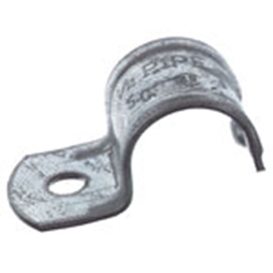 1 PIPE STRAP,RGD/IMC,M.IRON,1 HOLE