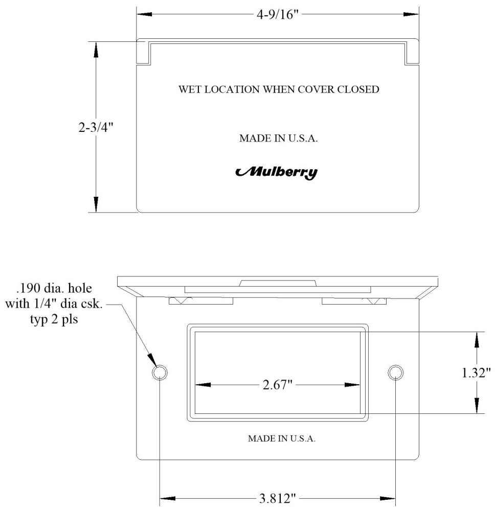 30451, Weatherproof Device Box Cover