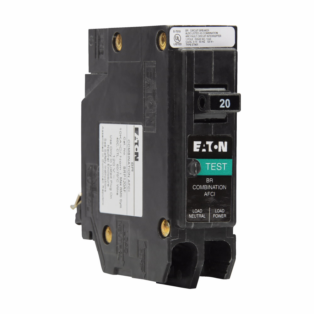 20 Amp, 1 Pole AFCI Breaker Plug-In, 120 Volt
