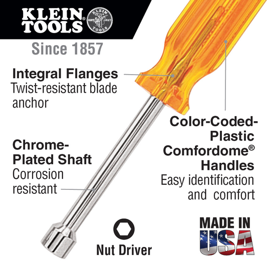 11/32-Inch Nut Driver, 6-Inch Shaft