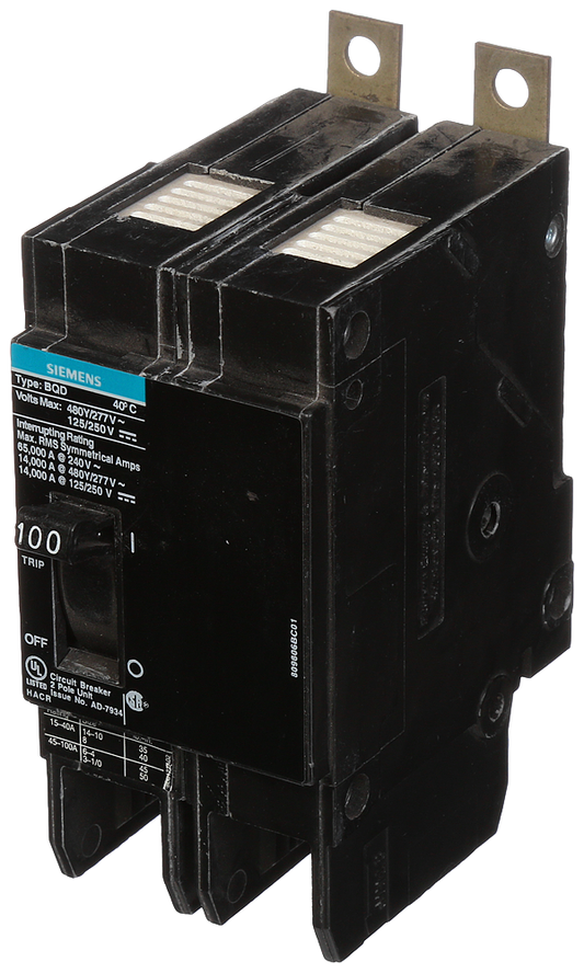BREAKER BQD 2P 100A 480VAC 14KA