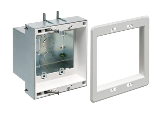 2-Gang Steel Recessed Tv Box