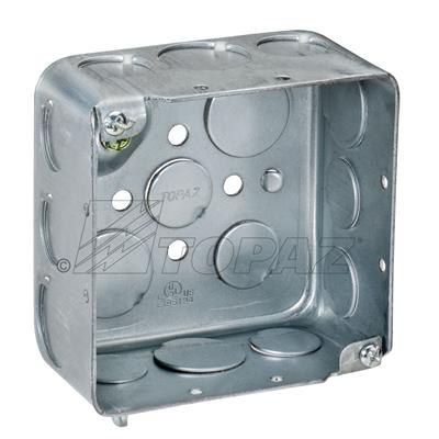 4" Square Drawn Deep Boxes 1/2" & 3/4" KO