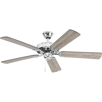 AirPro 52" 5-Blade ceiling fan in Polished Chrome