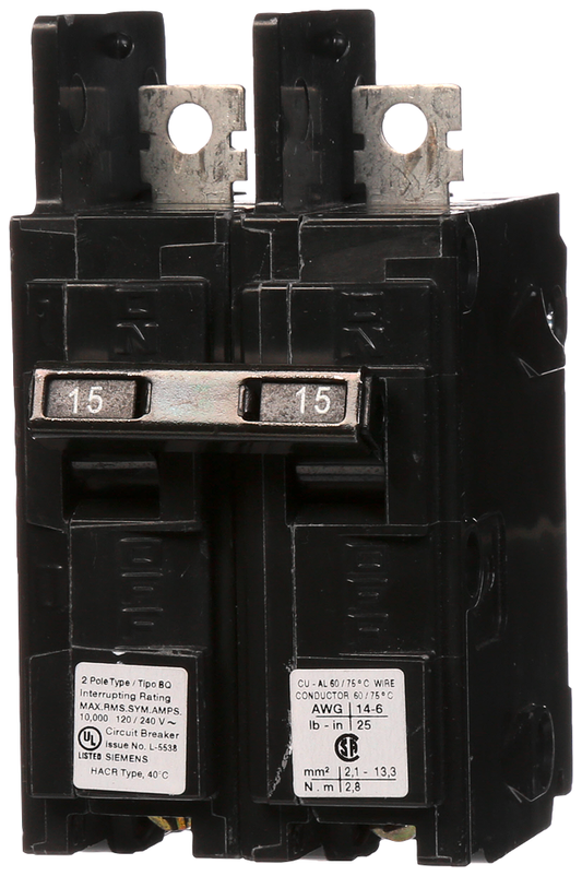 BRKR BQ 2P 120/240V 15A 10K