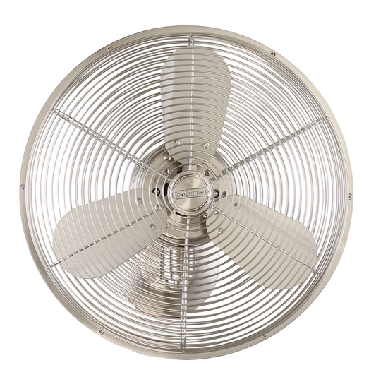 14" Bellows IV in Brushed Polished Nickel w/ Brushed Polished Nickel Blades