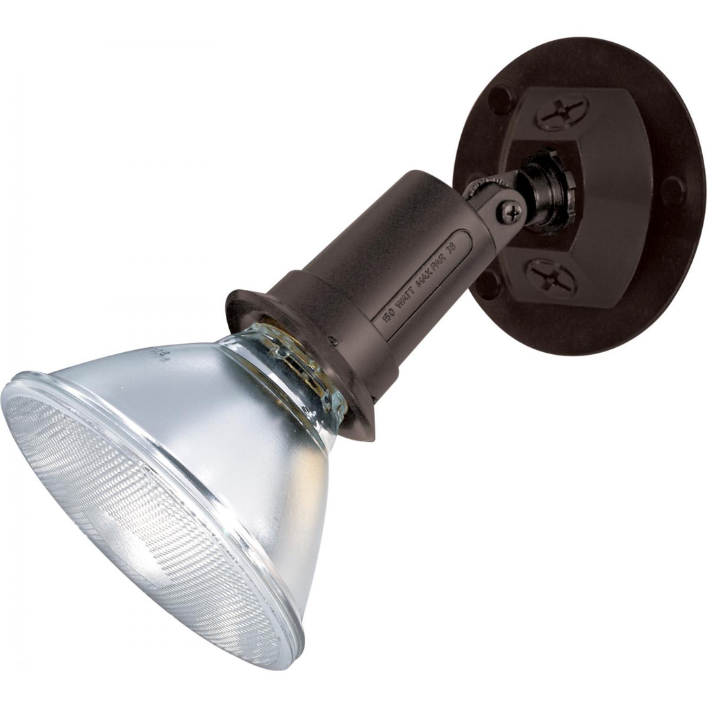 1 Light - 5" Flood Light- PAR38 with Adjustable Swivel - Bronze Finish