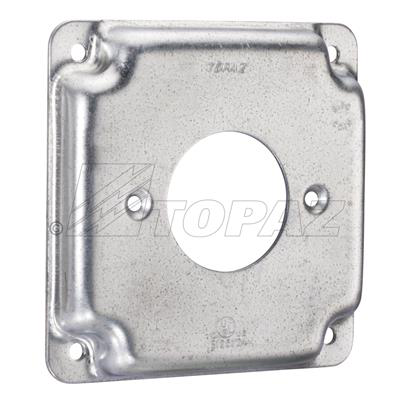 4" Square Industrial Surface Covers 20A 1.6" Diameter