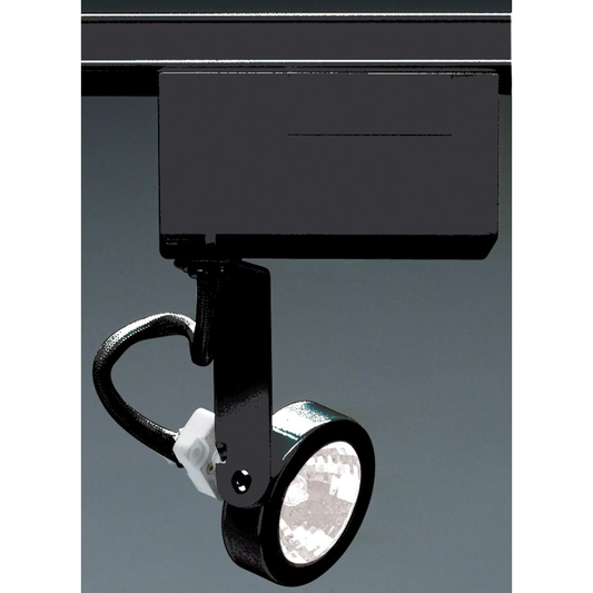1 Light - MR16 - 12V Track Head - Gimbal Ring - Black Finish