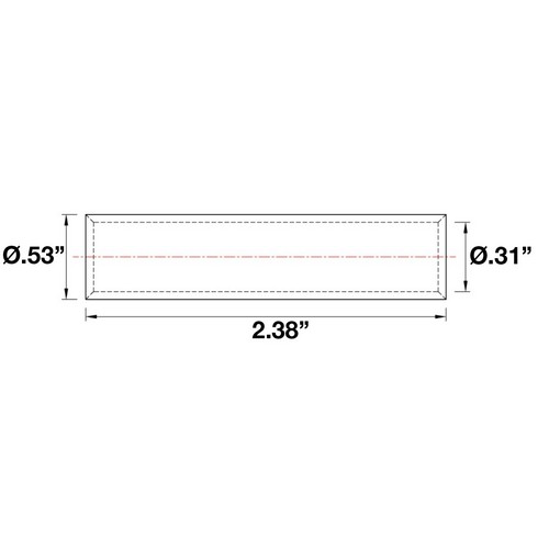 Aluminum Long Barrel Compression Splices #2 Awg