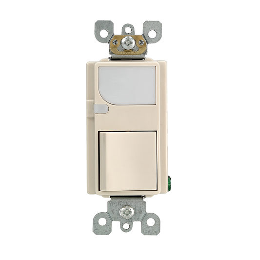 15 Amp Decora Combination Switch with LED Guide Light, Light Almond