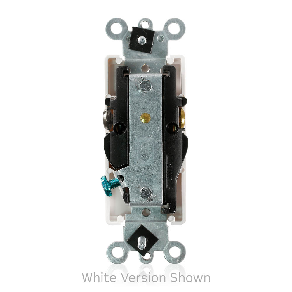 15 Amp Decora Plus Single Receptacle/Outlet, Commercial Grade, Self-Grounding