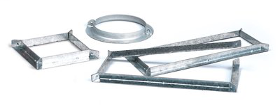 3M Fire Barrier Pass-Through Sixplex Mounting Brackets PT4SSMB, Pair, 4 in, Square, 6/case