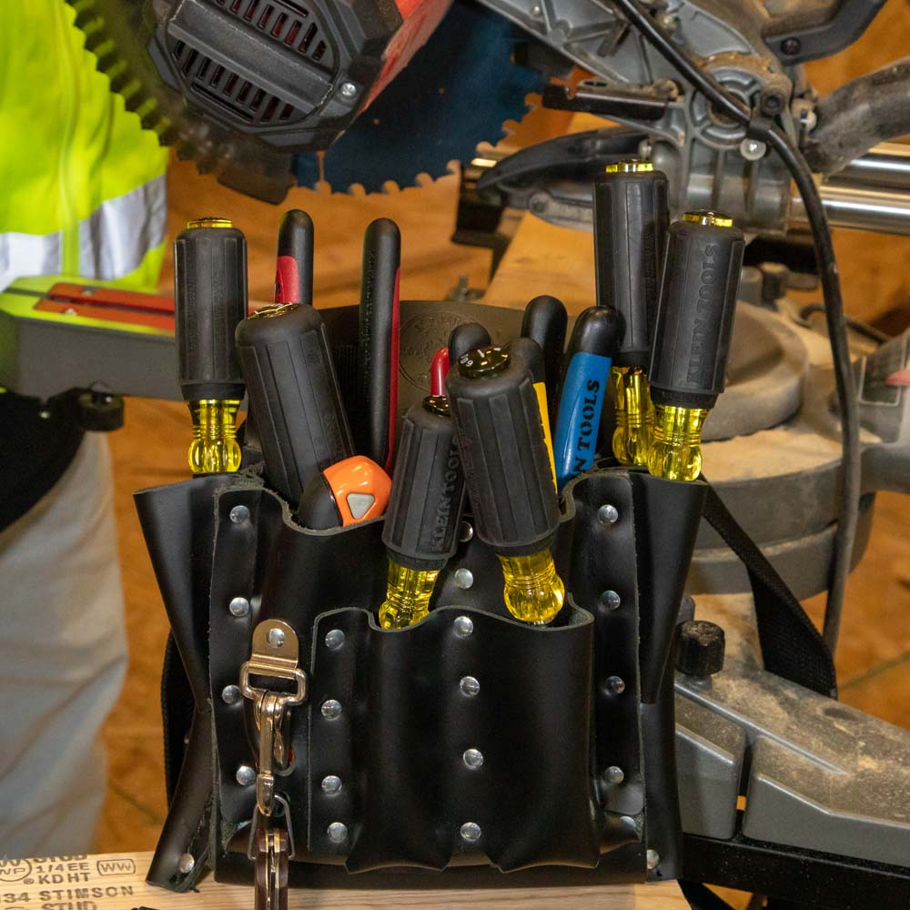 10 Pocket Tool Pouch Knife Snap