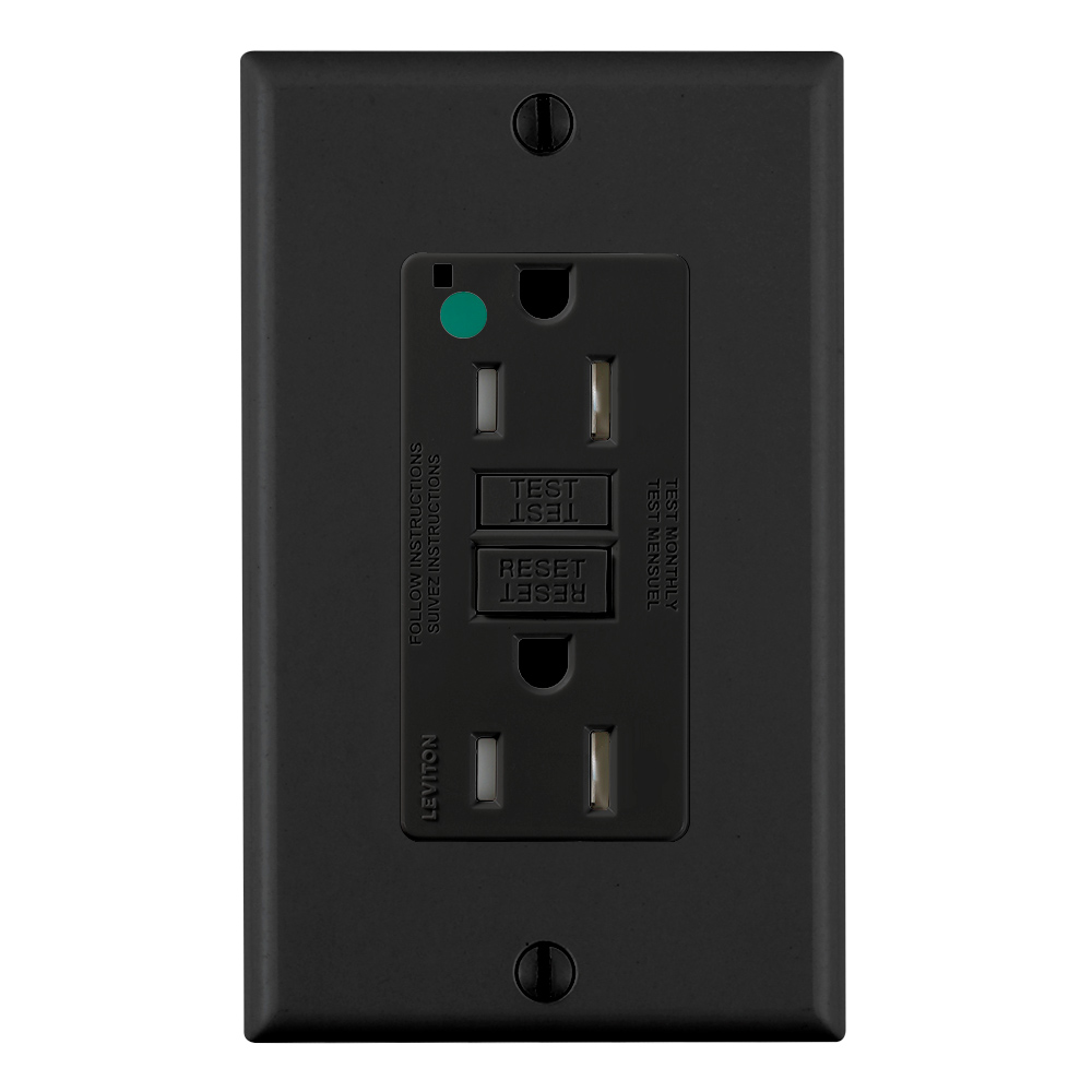 15 Amp SmartlockPro® GFCI Receptacle/Outlet, Hospital Grade, Tamper-Resistant