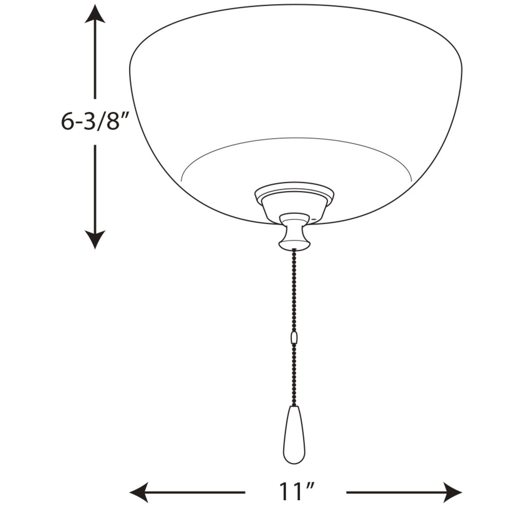 AirPro Collection Three-Light Ceiling Fan Light