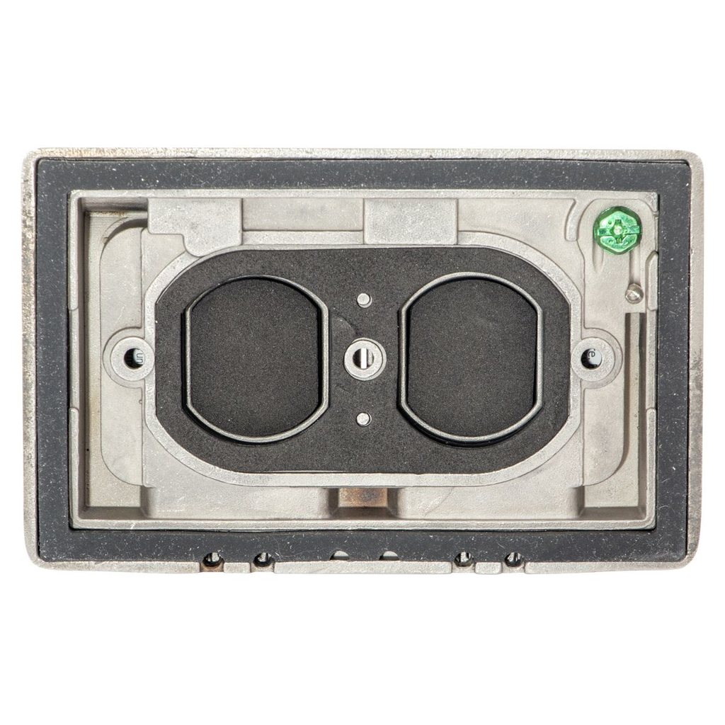 1 Gang, Stainless Steel Duplex Cover, 4X