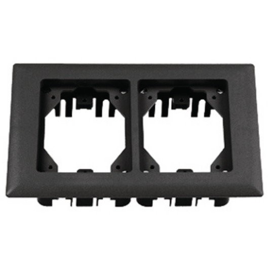 2-Gang Non-Metallic Carpet Flange, Black
