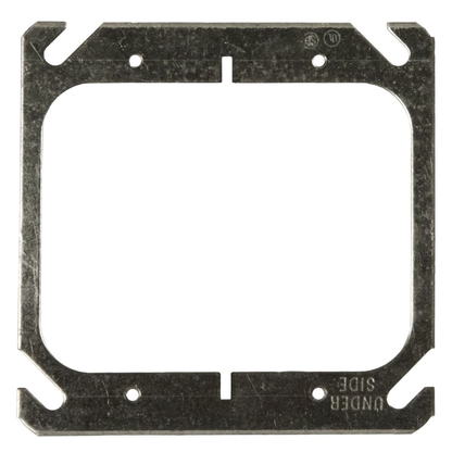 4 in. Square Cover, 2-Device, Flat