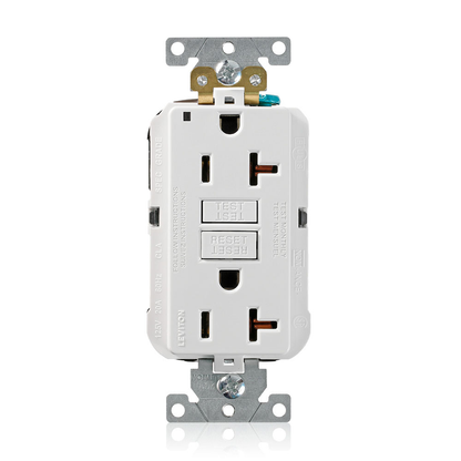 20 Amp SmartlockPro® GFCI Receptacle/Outlet, Industrial Grade, Lev-Lok