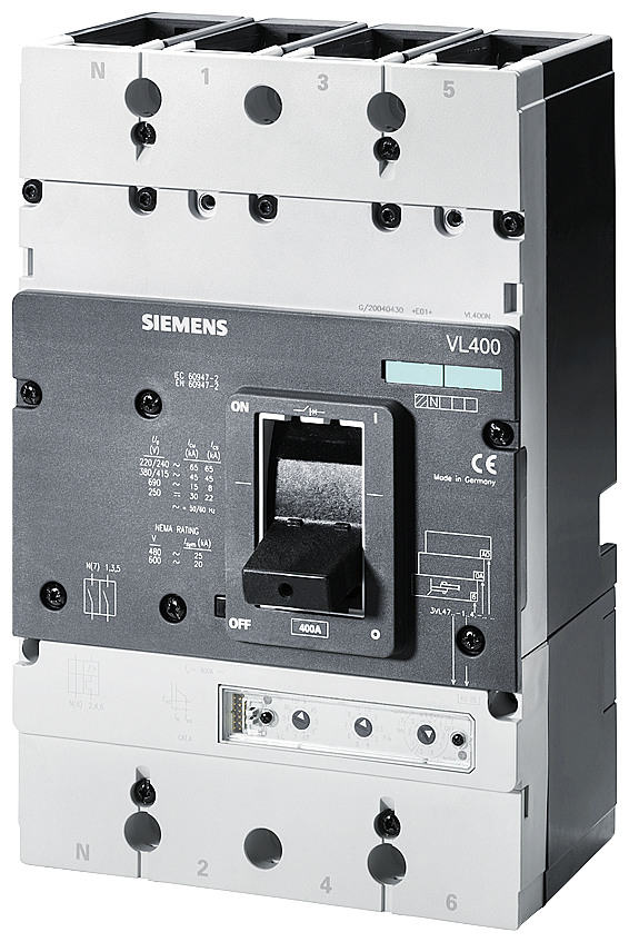 BREAKER VL 600A LCD LSI 3P 65K NO-LUG B