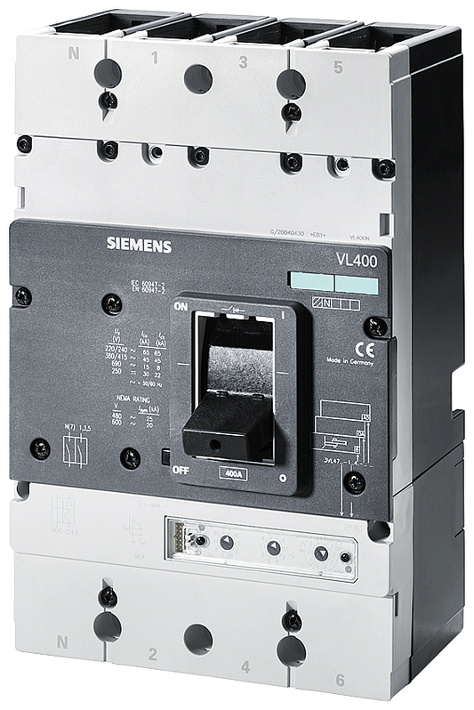 BREAKER VL 600A LCD LSI 3P 65K NO-LUG B