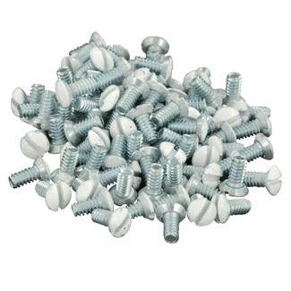 5/16" Long 6-32 Milled Replacement Screws, White