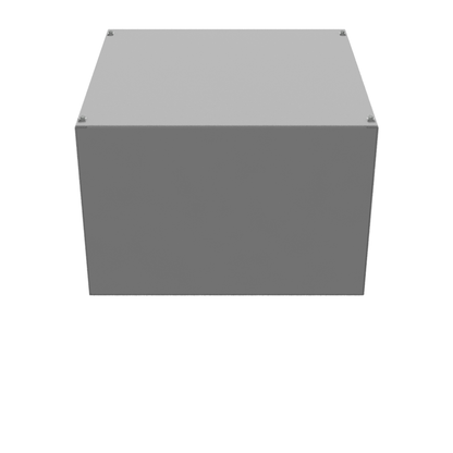 18x12x18 Screw Cover Type 1 UL Steel No KO Gray Cover w/Teardrop Slots Holes In Back