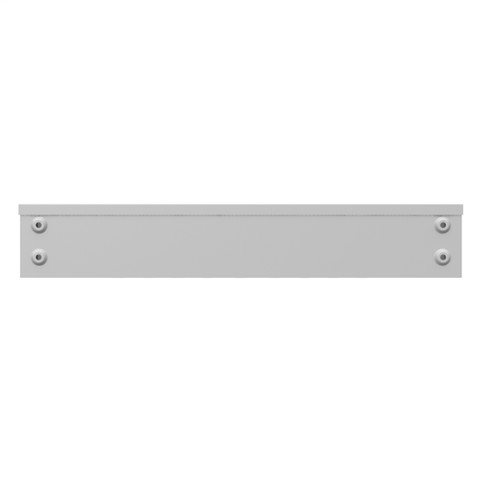 4X24X4 Screw Cover Wireway Type 3R UL Listed Steel KOs ANSI 61 Gray Quad D KO For Lock