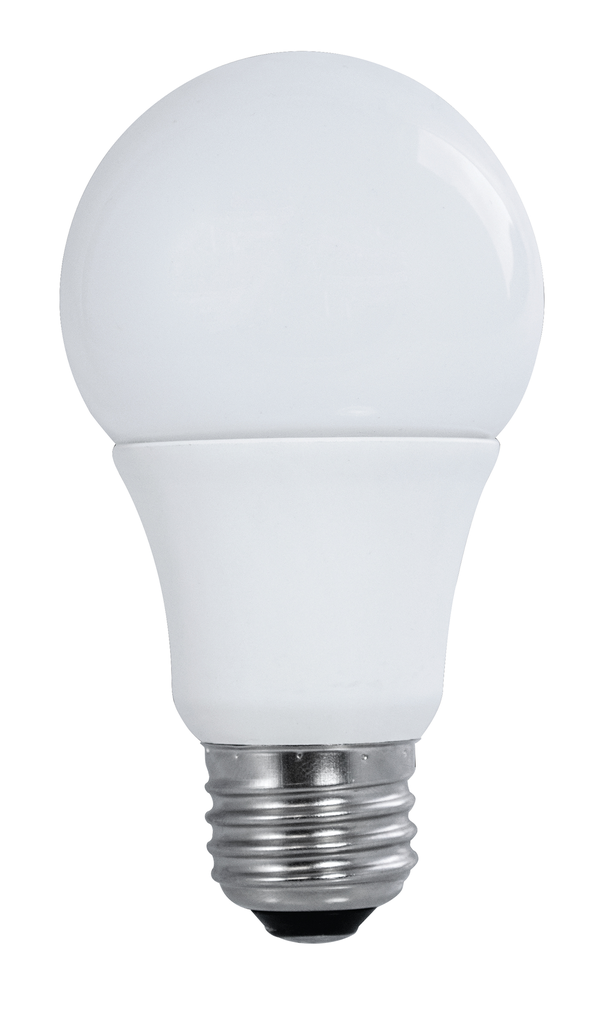 10 Watt; A19 LED; Frosted; 2700K Medium base; 200 deg. Beam Angle; 120 Volt; Non-Dimmable; 4-Pack