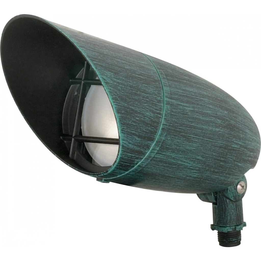 1 Light - 12'' Landscape Flood - PAR30LN Flood - Antique Verdi Finish