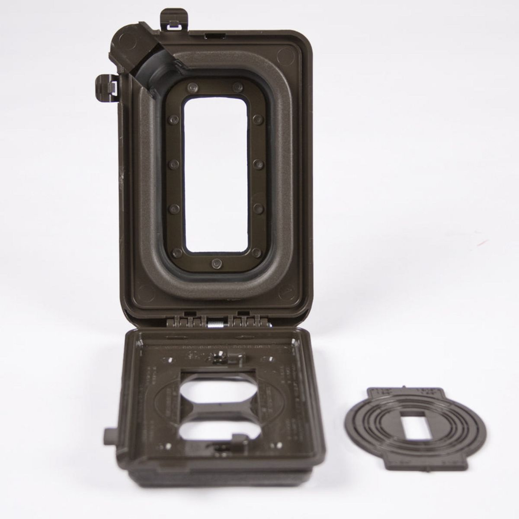 1-Gang Weatherproof In-Use Cover, Expandable, Bronze