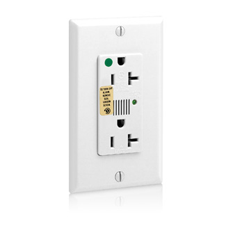 20 Amp, 125 Volt, Decora Plus Surge Protective Duplex Receptacle Outlet, Heavy Duty Hospital Grade