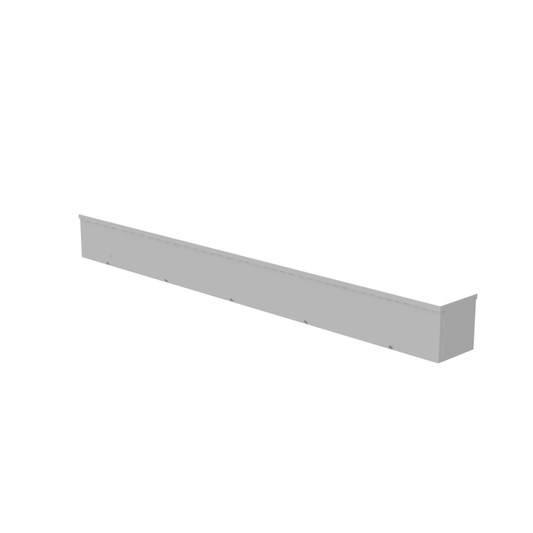 12x96x12 Screw Cover Wireway Type 3R UL Listed Steel No Knockouts ANSI 61 Gray Quad D Knockout For Lock