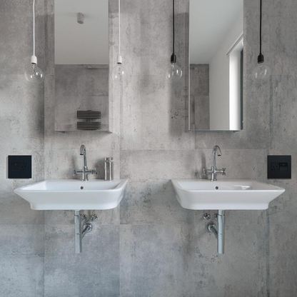 adorne® Graphite 1-Gang Screwless Wall Plate with Microban®