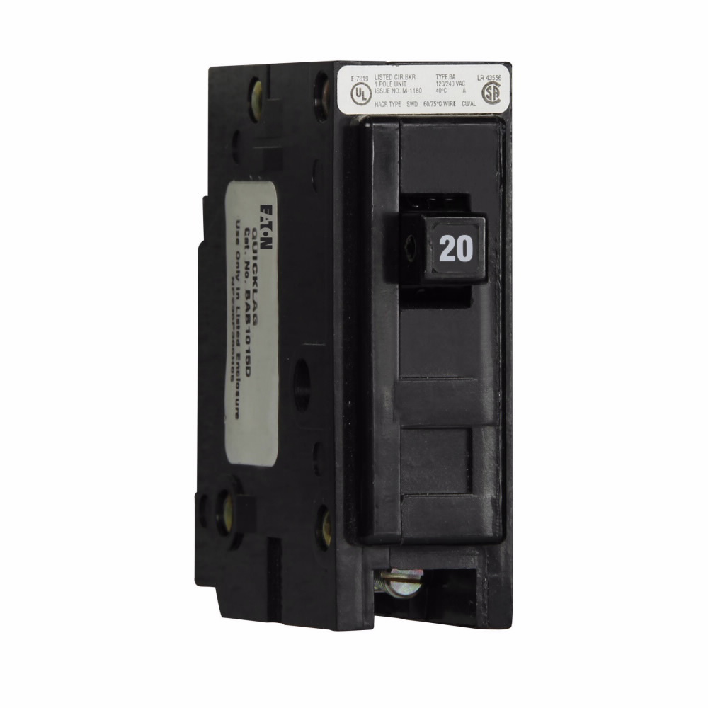 Bolt-on Mount Type BAB Industrial Miniature Circuit Breaker 1-Pole 20 Amp